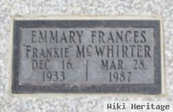 Emmary Frances "frankie" Robbins Mcwhirter