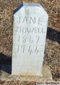 Lucinda Jane "janie" Logan Tidwell