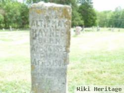 Alta May "allie" Haynes