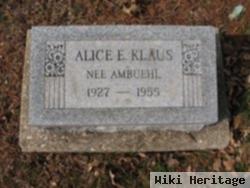 Alice E. Ambuehl Klaus