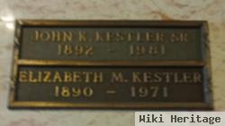 John K Kestler, Sr