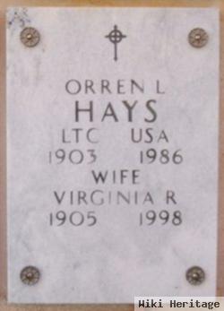 Virginia R Hays