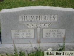 Minnie B Humphries