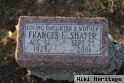 Frances L Tranbarger Shafer