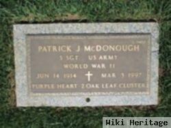 Patrick J Mcdonough