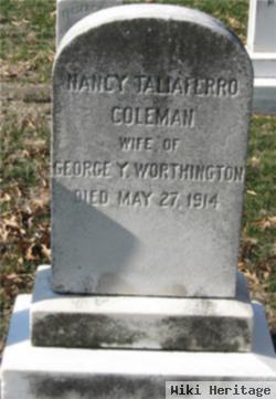 Nancy Taliaferro Coleman Worthington