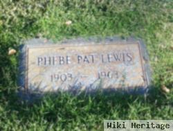 Phoebe "pat" Lewis