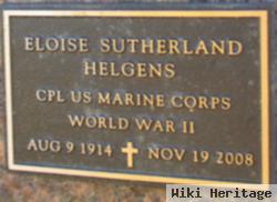 Mary Eloise Sutherland Helgens