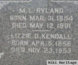 Elizabeth D. "lizzie" Stockton Ryland