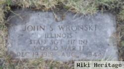 Sgt John S Wronski