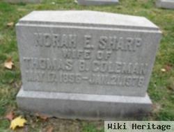 Norah E Sharp Coleman