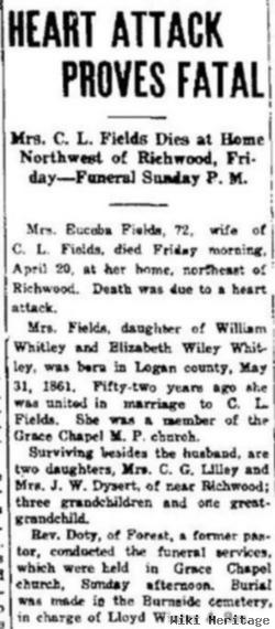 Euceba H. Whitley Fields