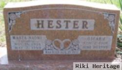 Oscar F Hester