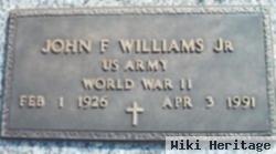 John F Williams, Jr