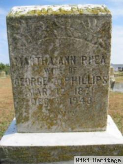 Martha Ann Rhea Phillips