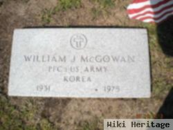 Pfc William J Mcgowan