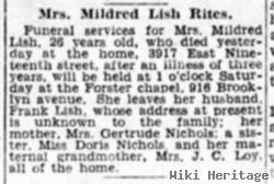 Mildred Nichols Lish