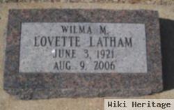 Wilma M Lovette Latham