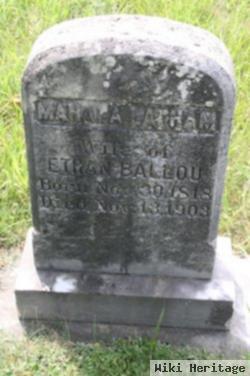 Mahala Latham Ballou