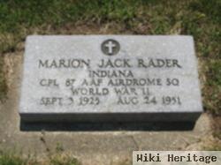 Marion Jack Rader