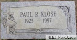 Paul R Klose