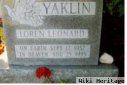 Loren Leonard Yaklin