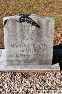 Margaret Ann Benton Benton