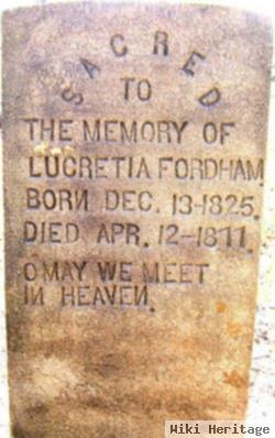 Lucretia Cannon Fordham