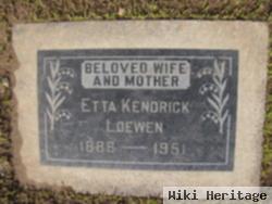 Etta Kendrick Loewen