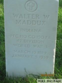 Walter W Maddux