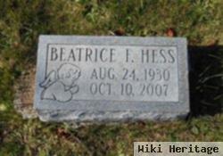 Beatrice F "sis" Shumac Hess