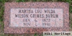 Martha Lou Wilda Grimes Wilson Burum