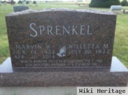 Marvin Wayve Sprenkel