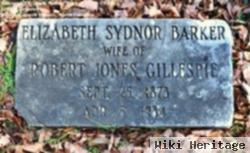 Elizabeth Sydnor "bessie" Barker Gillespie