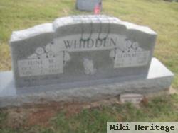 June M Whidden