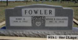 Minnie B Gillaspie Fowler