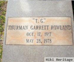 Thurman Garrett "t.g." Rowland