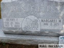 Margaret M Benefield