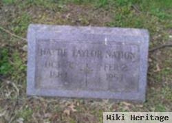 Harriet Maude Taylor Nation
