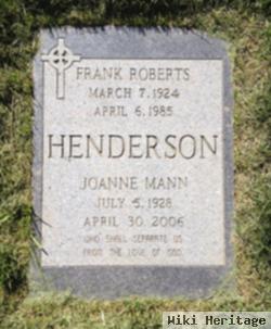 Joanne Frances Mann Henderson