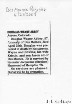 Douglas W Abbey