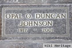 Opal O. Duncan Johnson