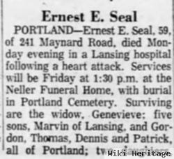 Ernest Edward Seal