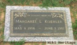 Margaret L Koehler