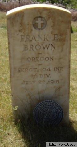 Sgt Frank Ervin Brown, Jr