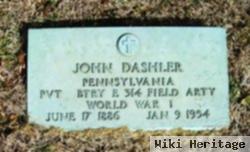 Pvt John Dashler