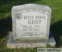 Betty Lou Pence Geist