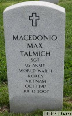 Macedonio "max" Talmich