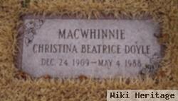 Christina Beatrice Doyle Macwhinnie