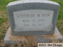 Gertrude M Hon